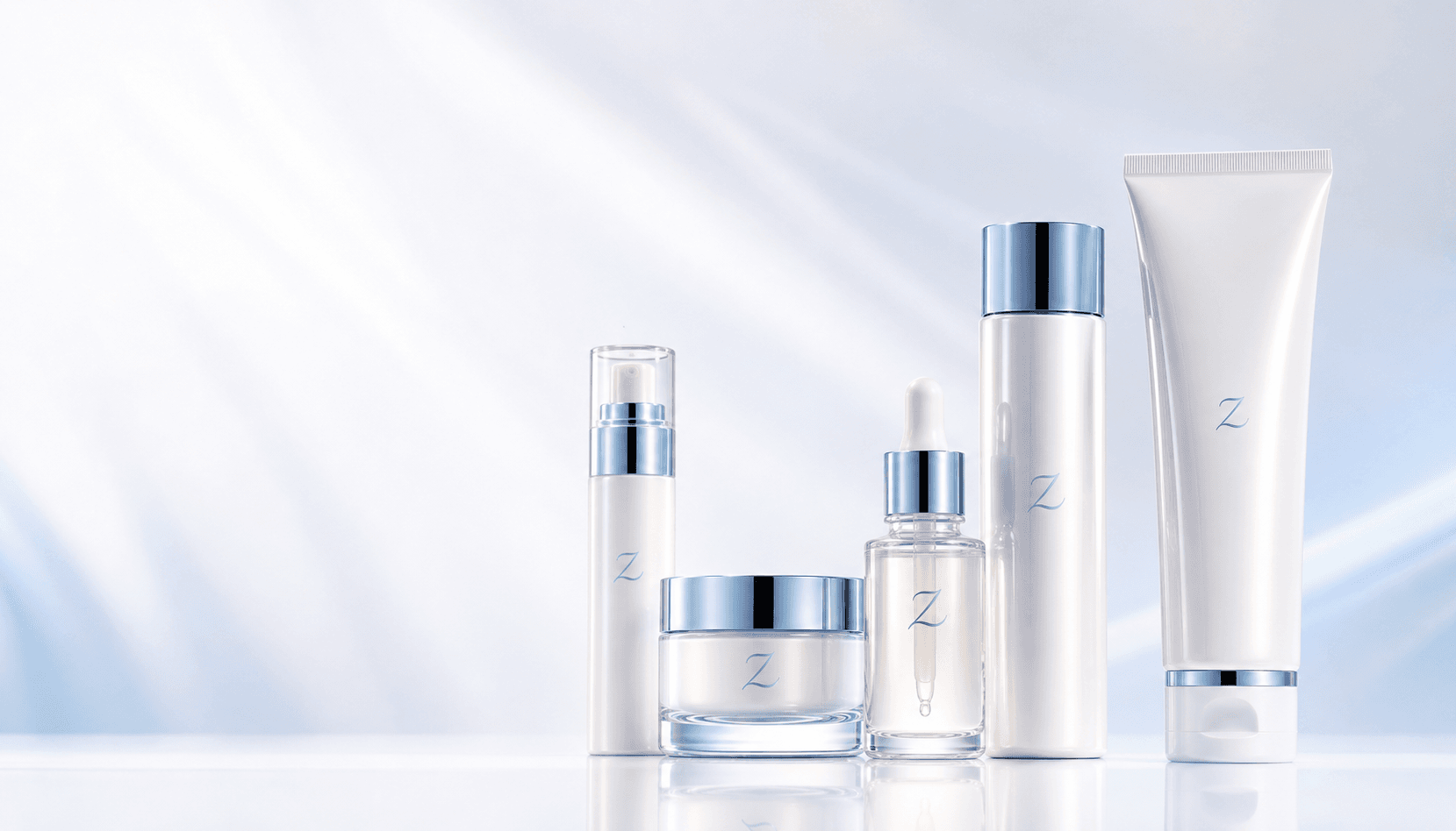 Zicony premium skincare product lineup